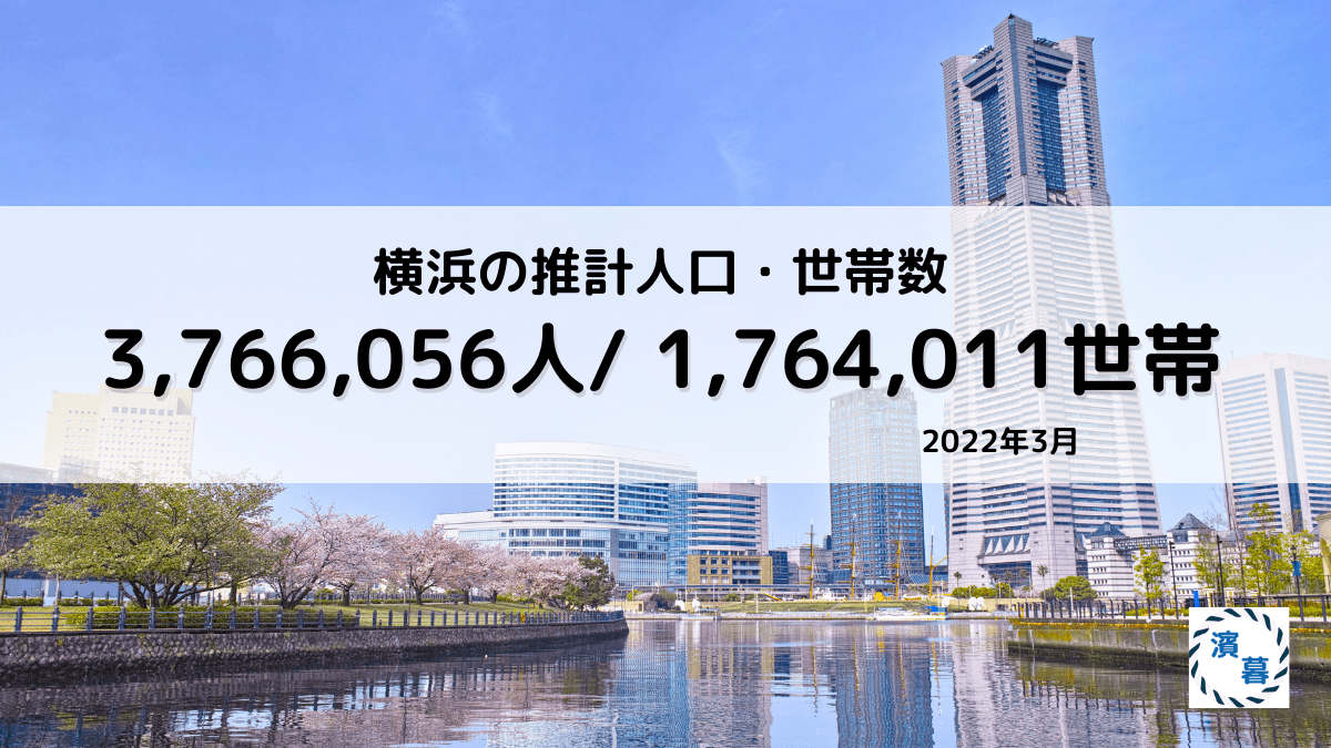 横浜の推計人口・世帯数 ：2022年3月