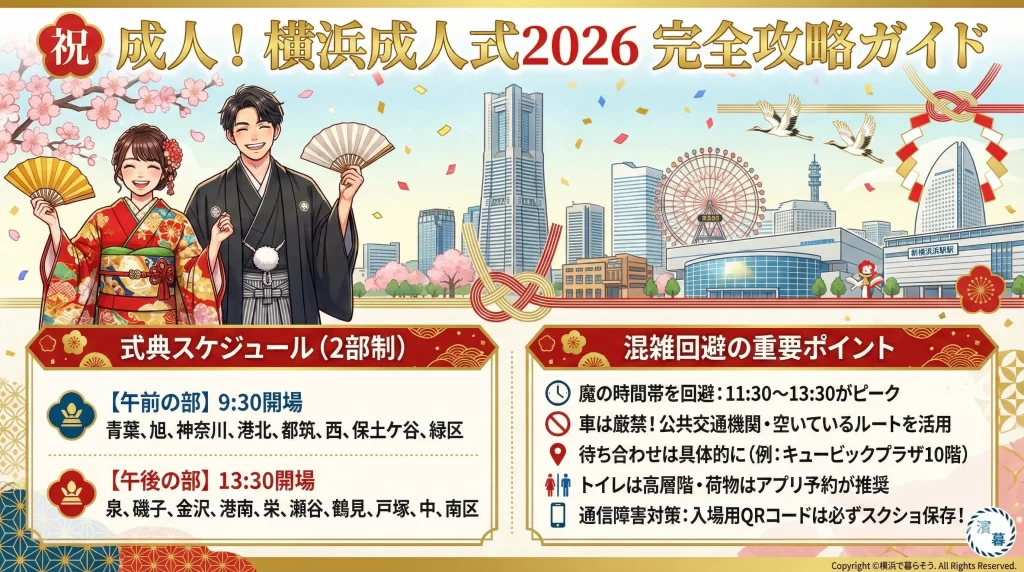 横浜成人式の混雑を避けたい丨2026年当日のコツ