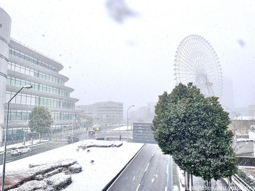 雪のみなとみらい